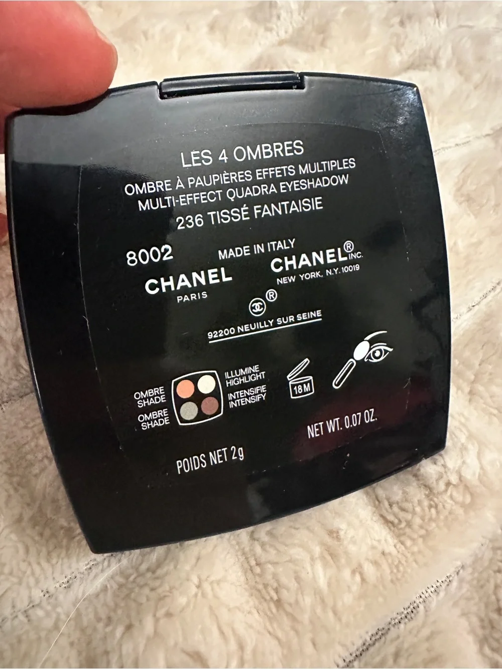 Chanel Les 4 Ombres #236 Tisse Fantaisie Limited Edition Very Rare!